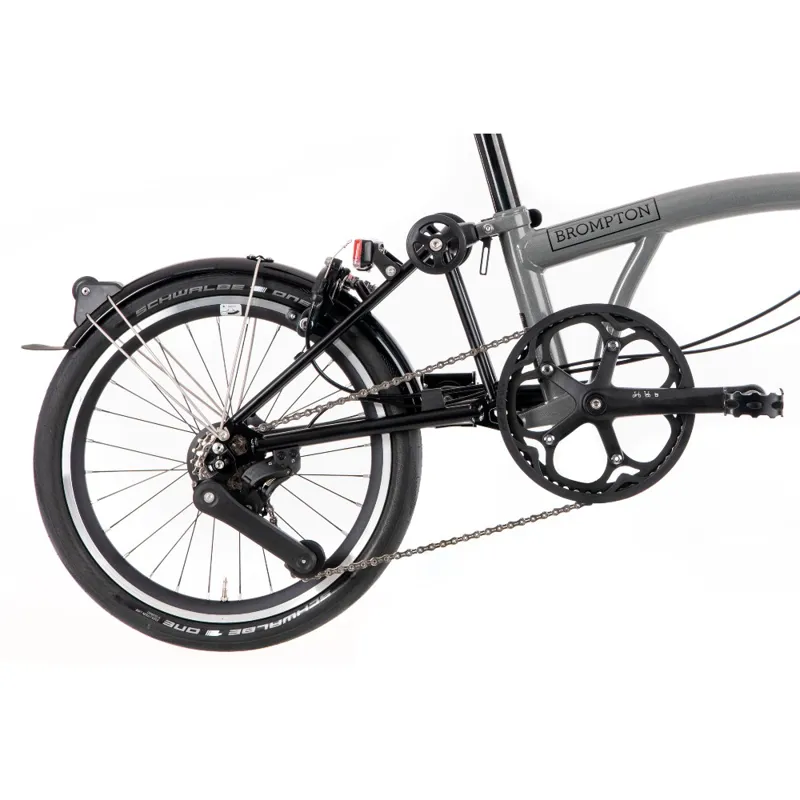 Brompton P Line Urban High Bar Folding Bike Grey Available to Order-4